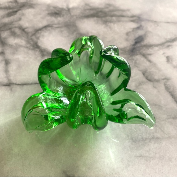 Vintage Mid-Century Emerald Green Glass - Picture 3 of 8